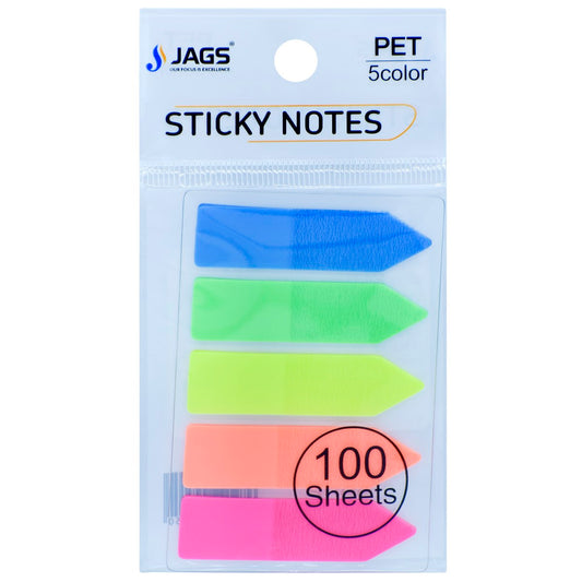 Gift To Love | Sticky Note Arrow Neon | Pcs : 100 Sheets Pack Of 5 Colour | Code : JSNA01