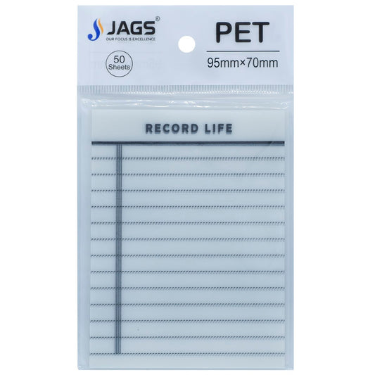 Gift To Love | Sticky Note Transparent Record | Size : 95 Mm X 70 Mm | Pcs : 50 Sheets | Code : JSNT3X4RL