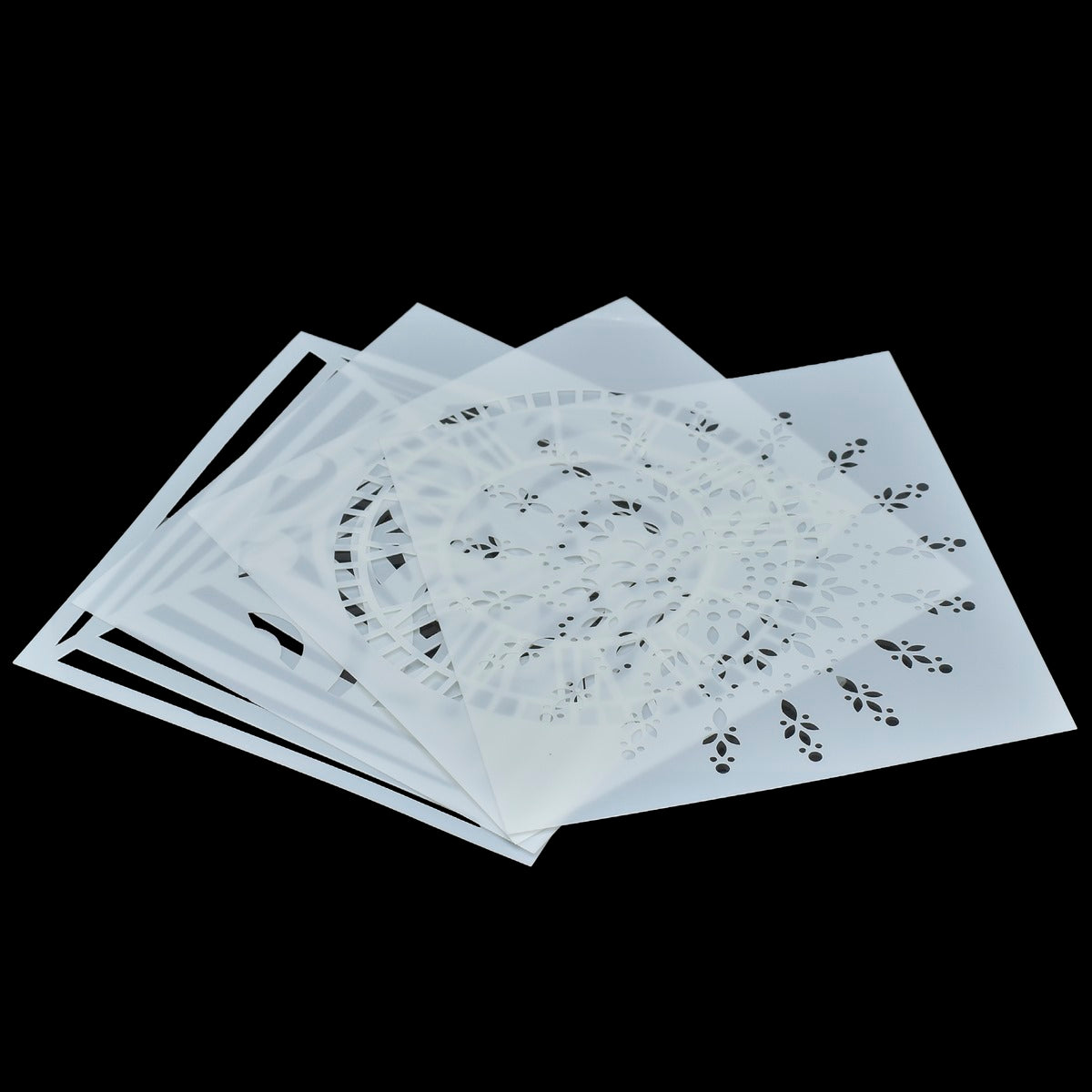Gift To Love | Stencil Plastic | Size : 6 X 6 | Pcs : 4 Pcs Set | Code : JSP605