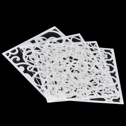 Gift To Love | Stencil Plastic | Size : 6 X 6 | Pcs : 4 Pcs Set | Code : JSP606