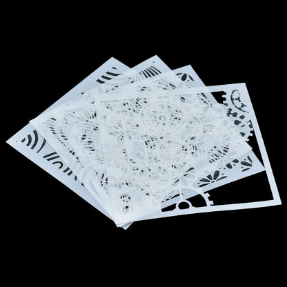 Gift To Love | Stencil Plastic | Size : 6 X 6 | Pcs : 4 Pcs Set | Code : JSP615