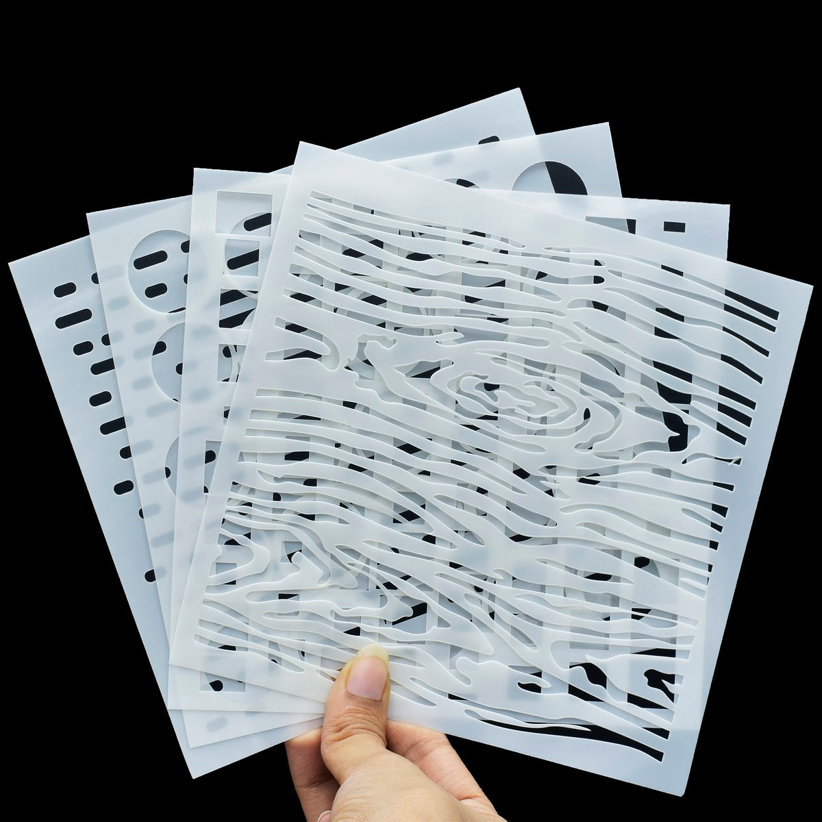 Gift To Love | Stencil Plastic | Size : 6 X 6 | Pcs : 4 Pcs Set | Code : JSP626