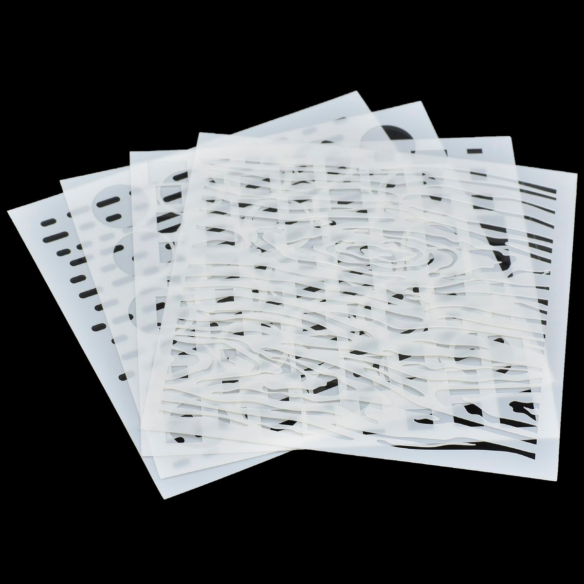 Gift To Love | Stencil Plastic | Size : 6 X 6 | Pcs : 4 Pcs Set | Code : JSP626