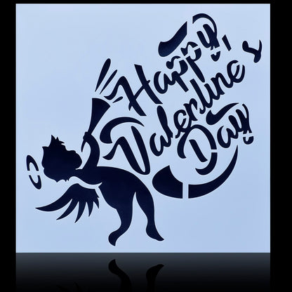 Gift To Love | Plastic Stencil | Size : 6 X 6 | Code : JSP6X6-10