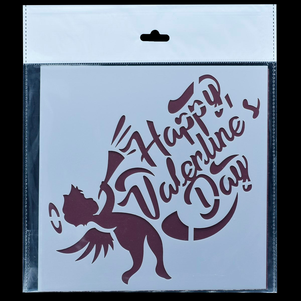 Gift To Love | Plastic Stencil | Size : 6 X 6 | Code : JSP6X6-10