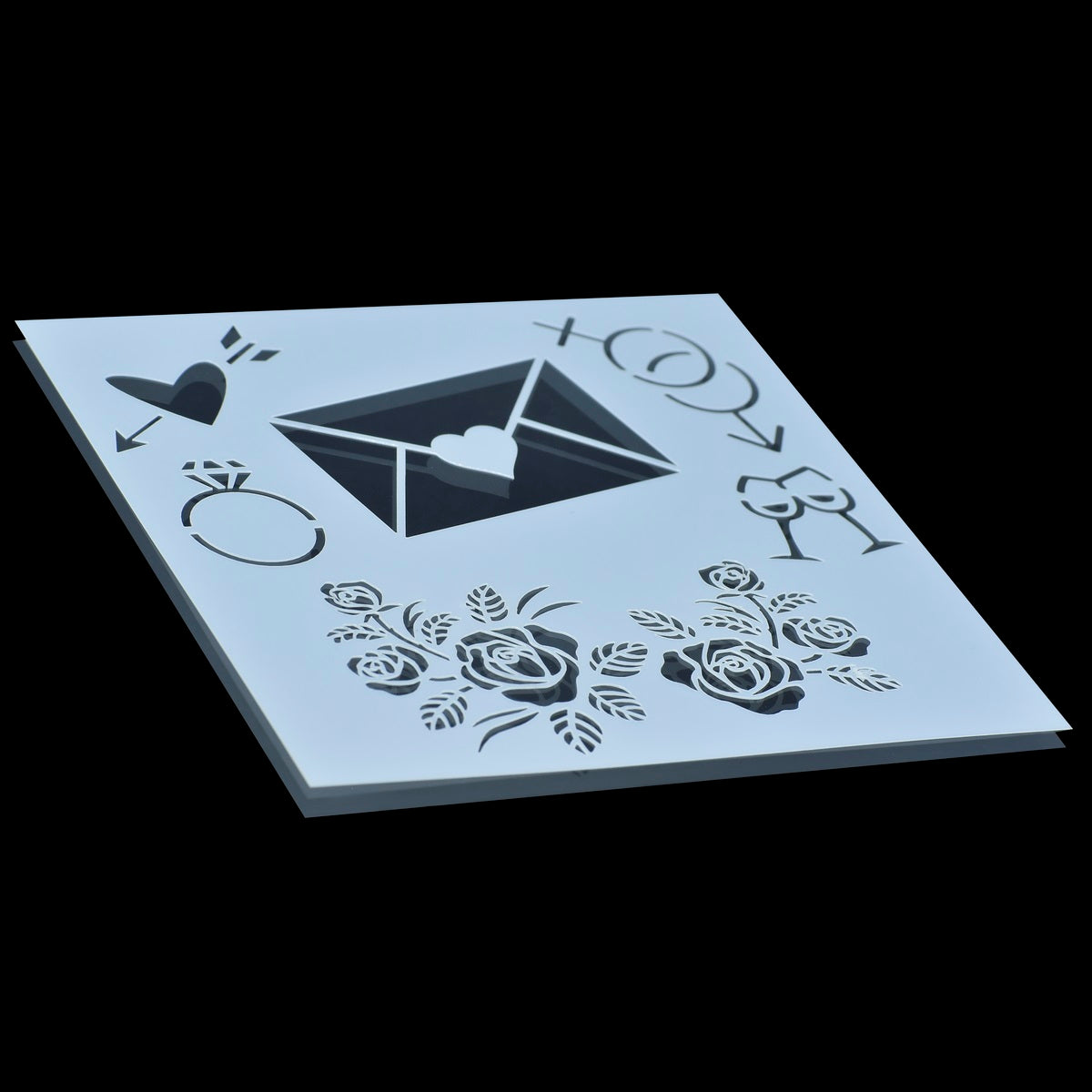 Gift To Love | Plastic Stencil | Size : 6 X 6 | Code : JSP6X6-11