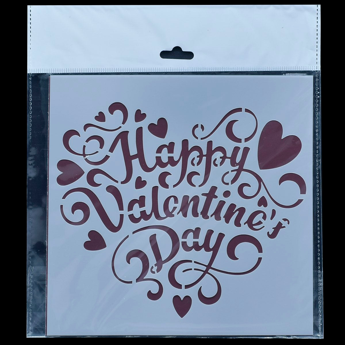 Gift To Love | Plastic Stencil | Size : 6 X 6 | Code : JSP6X6-12
