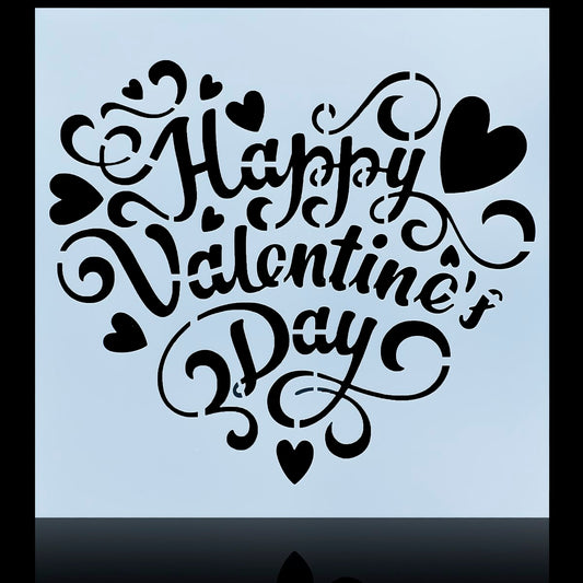 Gift To Love | Plastic Stencil | Size : 6 X 6 | Code : JSP6X6-12