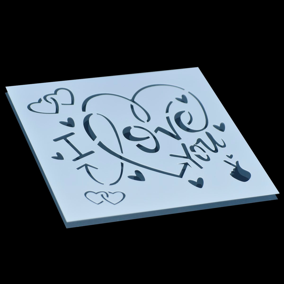 Gift To Love | Plastic Stencil | Size : 6 X 6 | Code : JSP6X6-13