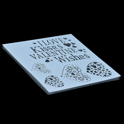 Gift To Love | Plastic Stencil | Size : 6 X 6 | Code : JSP6X6-14