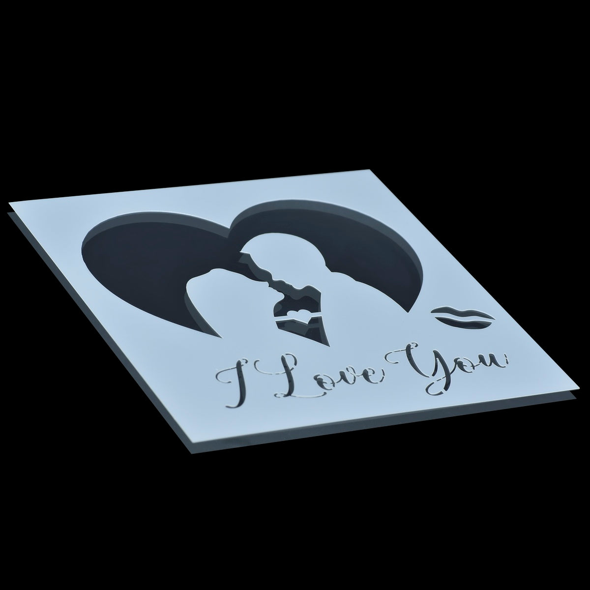 Gift To Love | Plastic Stencil | Size : 6 X 6 | Code : JSP6X6-15
