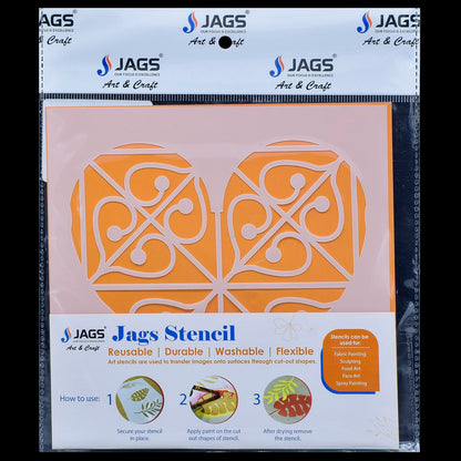 Gift To Love | Stencil Plastic | Size : 6 X 6 | Code : JSP6X6-37