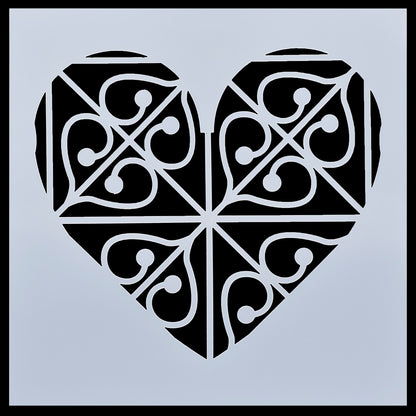 Gift To Love | Stencil Plastic | Size : 6 X 6 | Code : JSP6X6-37