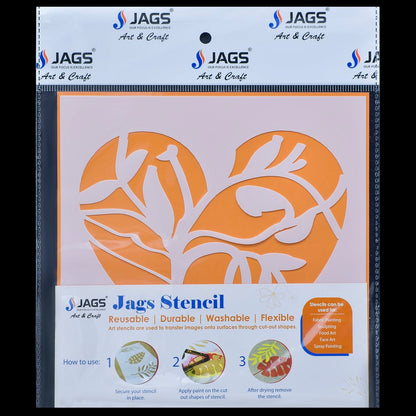 Gift To Love | Stencil Plastic | Size : 6 X 6 | Code : JSP6X6-38