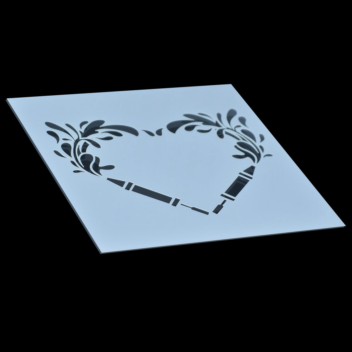 Gift To Love | Plastic Stencil | Size : 6 X 6 | Code : JSP6X6-4