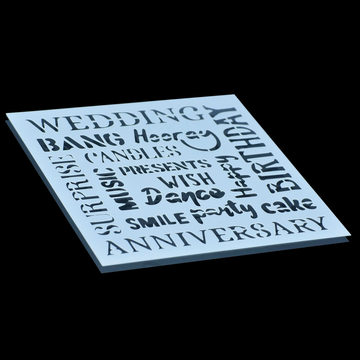 Gift To Love | Plastic Stencil | Size : 6 X 6 | Code : JSP6X6-6