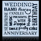 Gift To Love | Plastic Stencil | Size : 6 X 6 | Code : JSP6X6-6
