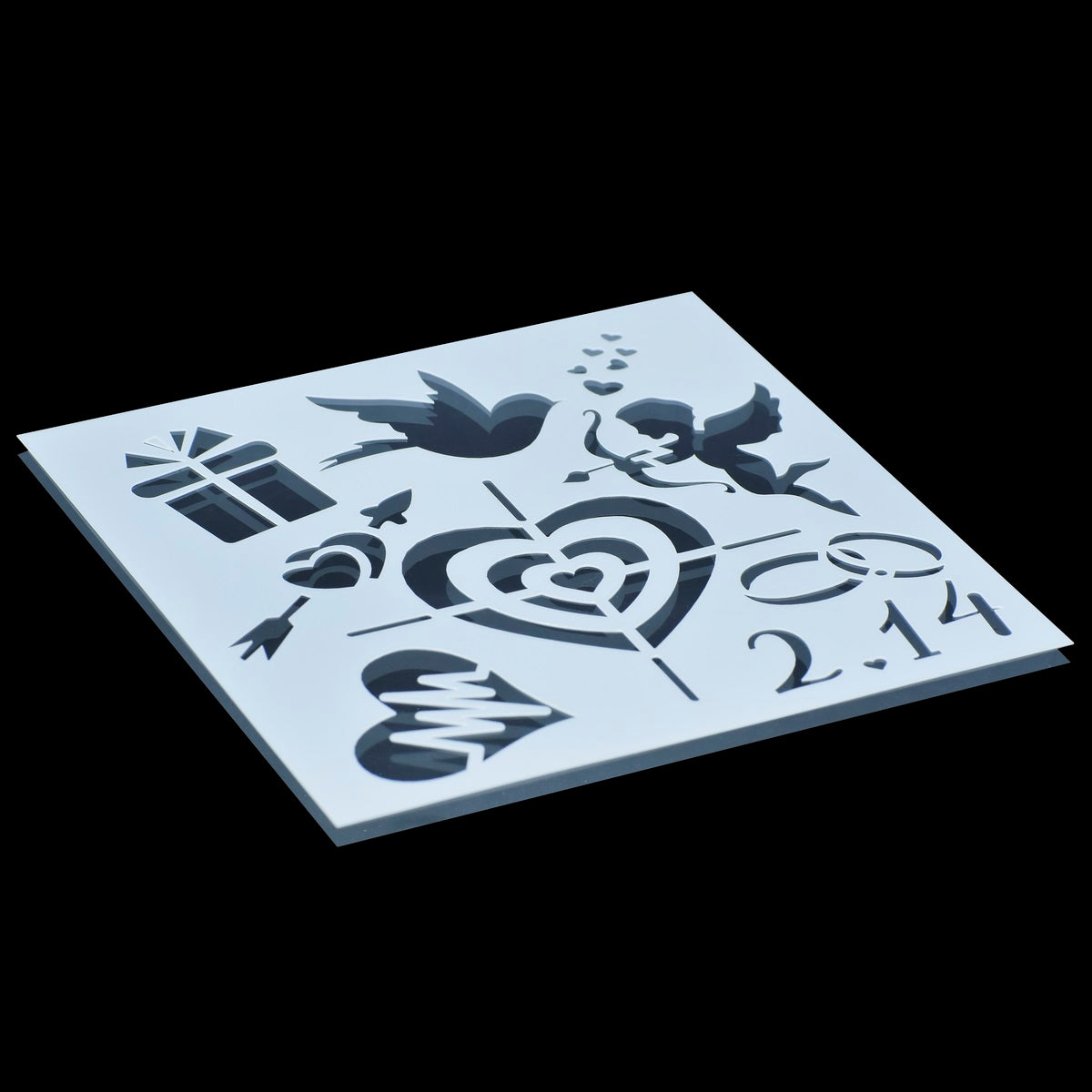 Gift To Love | Stencil Plastic | Size : 6 X 6 | Code : JSP6X6-9