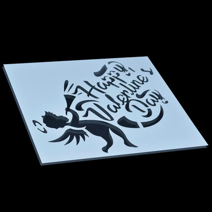Gift To Love | Stencil Plastic | Size : 8 X 8 | Code : JSP8X8-10