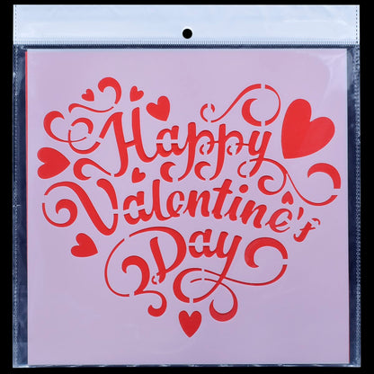 Gift To Love | Stencil Plastic | Size : 8 X 8 | Code : JSP8X8-12