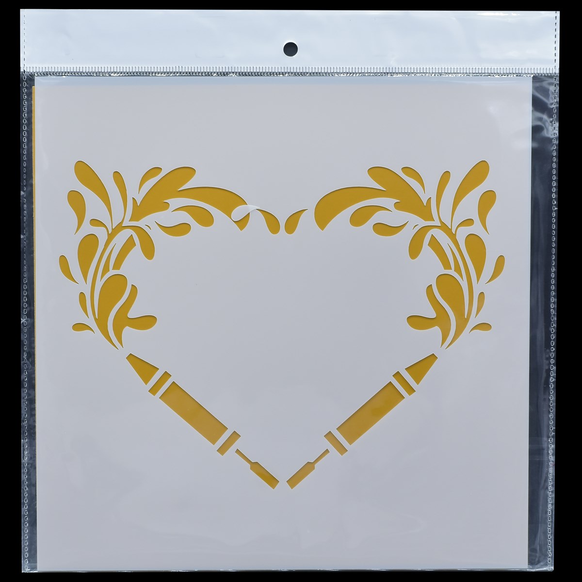 Gift To Love | Stencil Plastic | Size : 8 X 8 | Code : JSP8X8-1