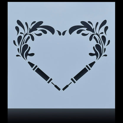 Gift To Love | Stencil Plastic | Size : 8 X 8 | Code : JSP8X8-1