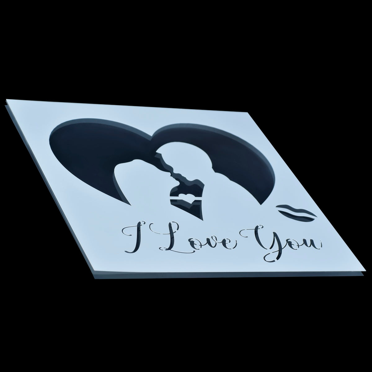 Gift To Love | Stencil Plastic | Size : 8 X 8 | Code : JSP8X8-2