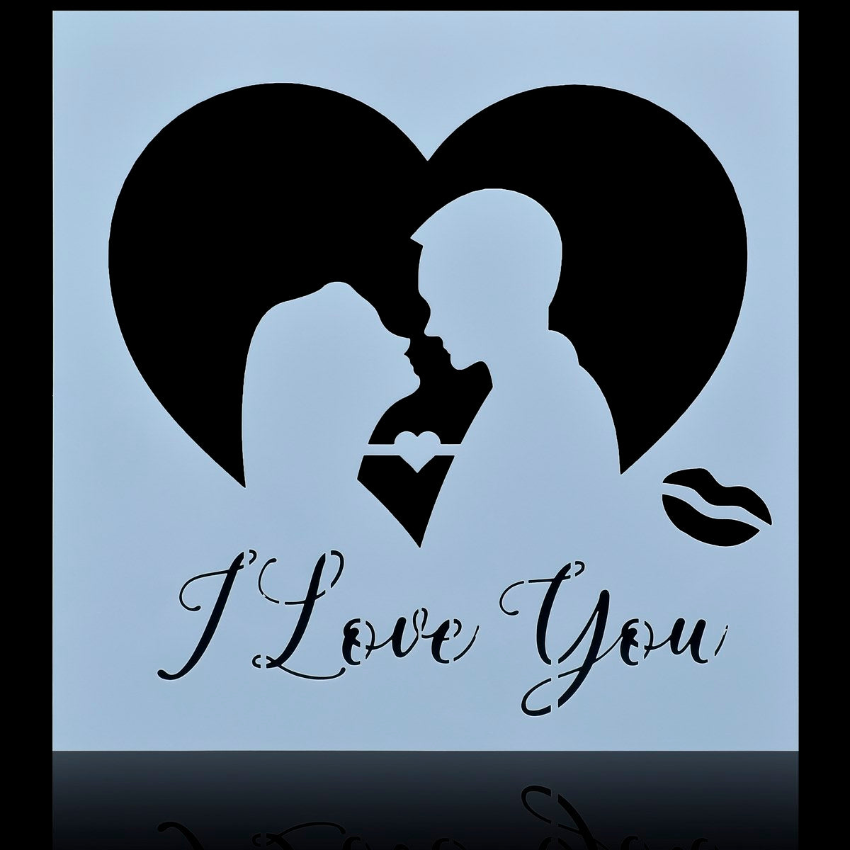 Gift To Love | Stencil Plastic | Size : 8 X 8 | Code : JSP8X8-2