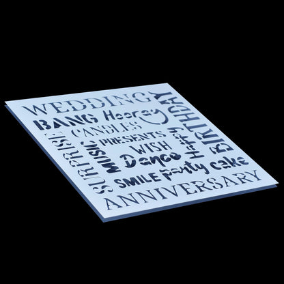 Gift To Love | Stencil Number 6 | Size : 8X8 | Code : JSP8X8-6