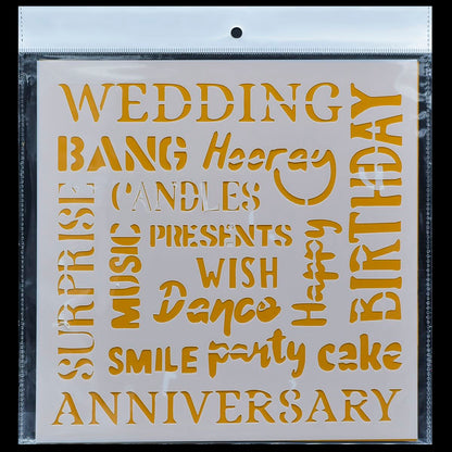 Gift To Love | Stencil Number 6 | Size : 8X8 | Code : JSP8X8-6