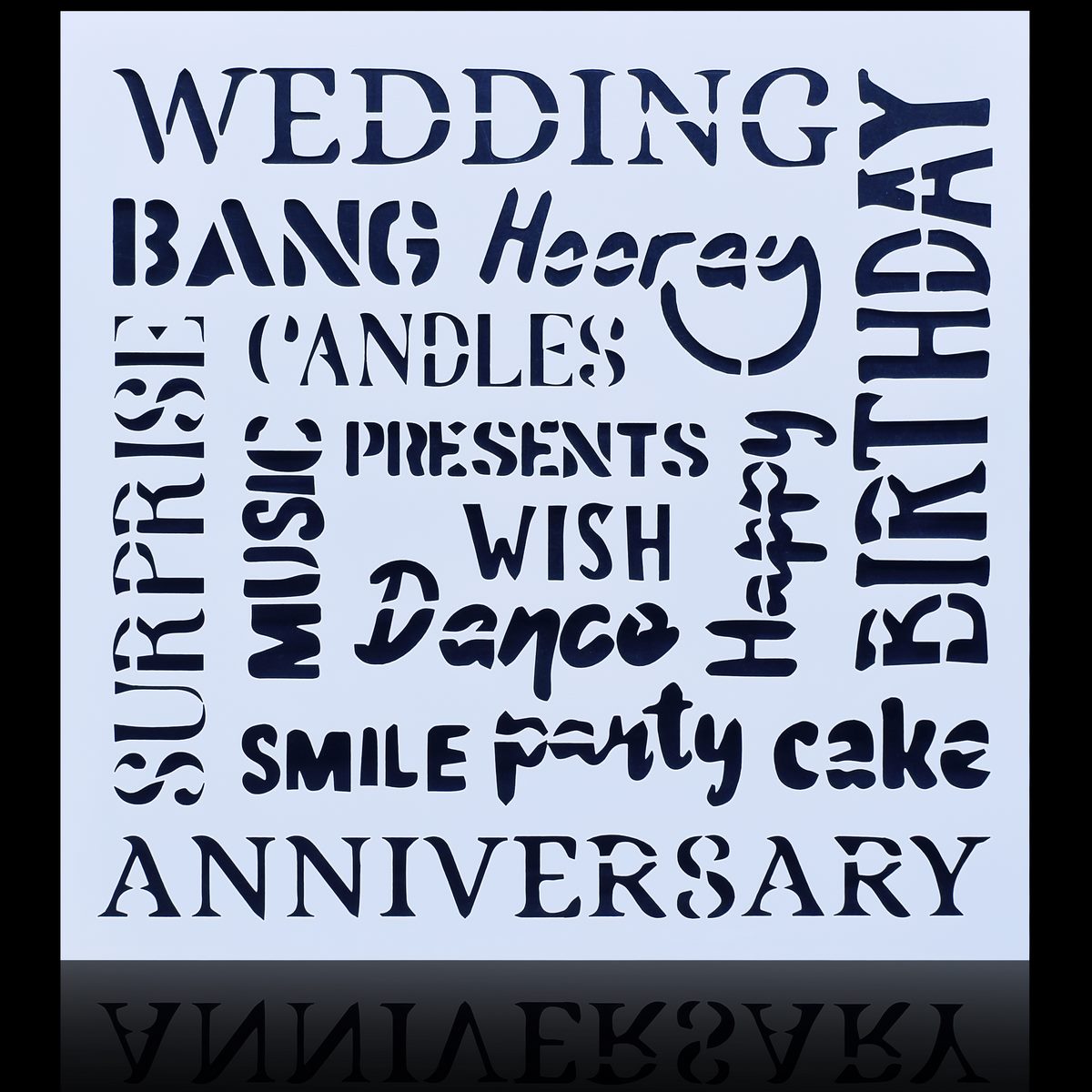 Gift To Love | Stencil Number 6 | Size : 8X8 | Code : JSP8X8-6
