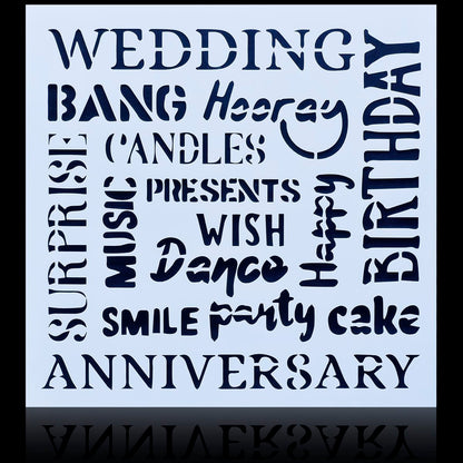 Gift To Love | Stencil Number 6 | Size : 8X8 | Code : JSP8X8-6