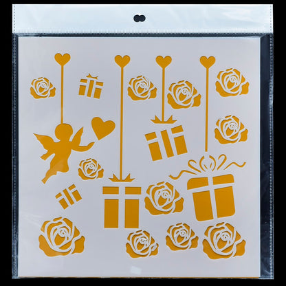 Gift To Love | Stencil Number 7 | Size : 8X8 | Code : JSP8X8-7