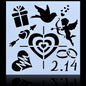 Gift To Love | Stencil Number 9 | Size : 8X8 | Code : JSP8X8-9