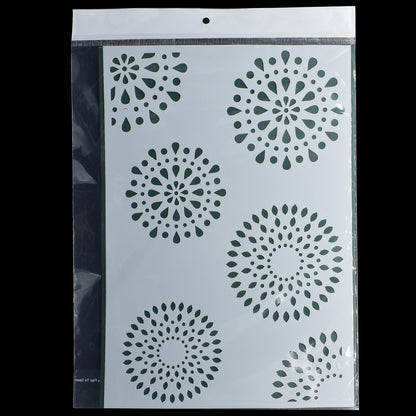 Gift To Love | Mandala Design Round Stencil | Size : A4 | Code : JSPA411