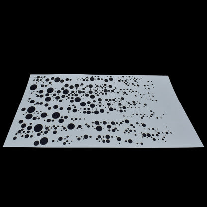 Gift To Love | Round Dot Design Stencil | Size : A4 | Code : JSPA412