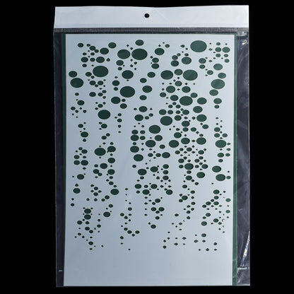 Gift To Love | Round Dot Design Stencil | Size : A4 | Code : JSPA412