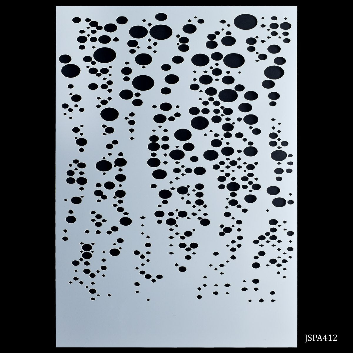 Gift To Love | Round Dot Design Stencil | Size : A4 | Code : JSPA412