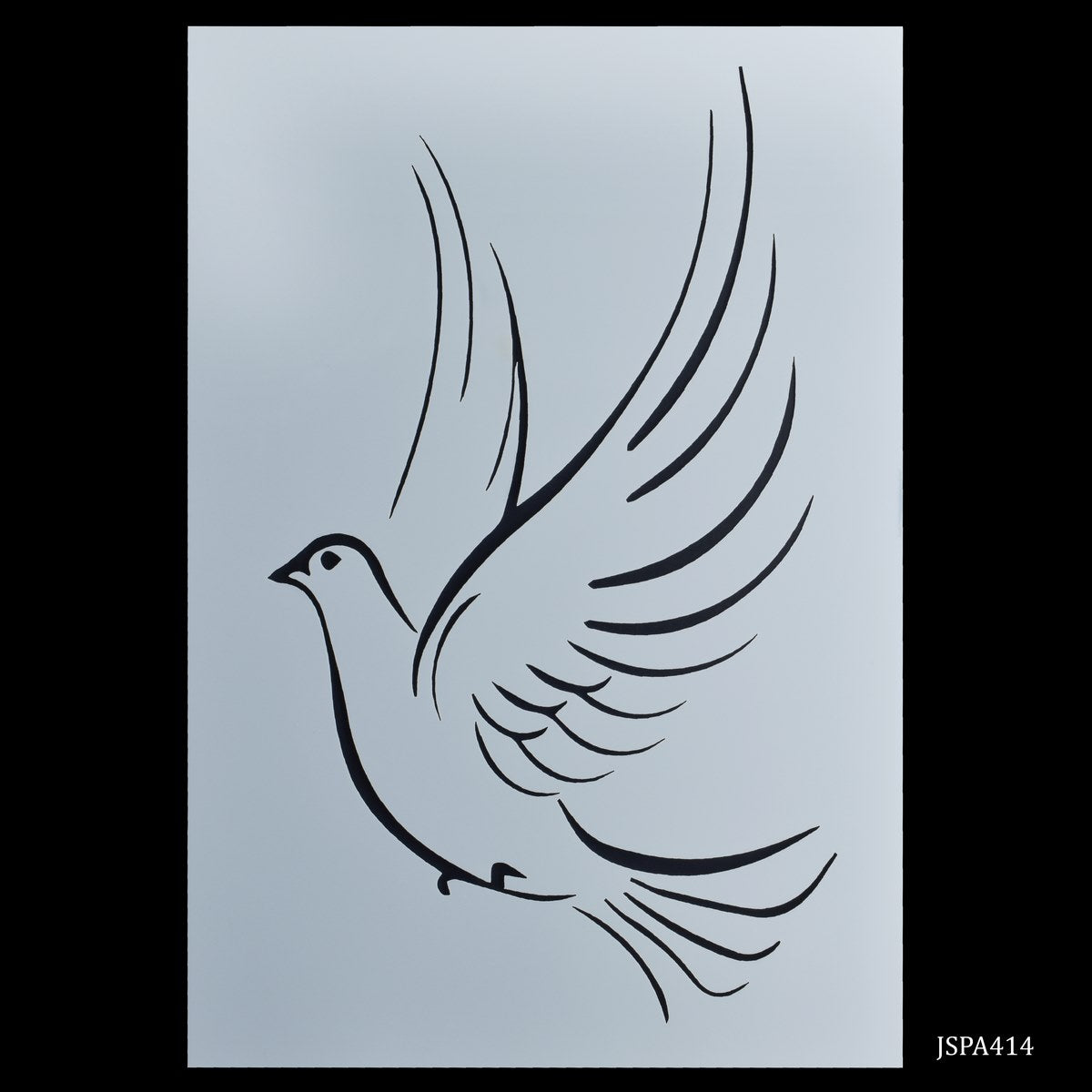 Gift To Love | Pigeon Design Stencil | Size : A4 | Code : JSPA414