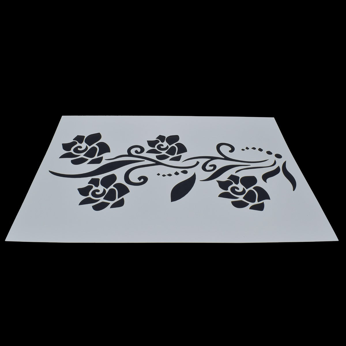Gift To Love | Rose Flower Design Stencil | Size : A4 | Code : JSPA415