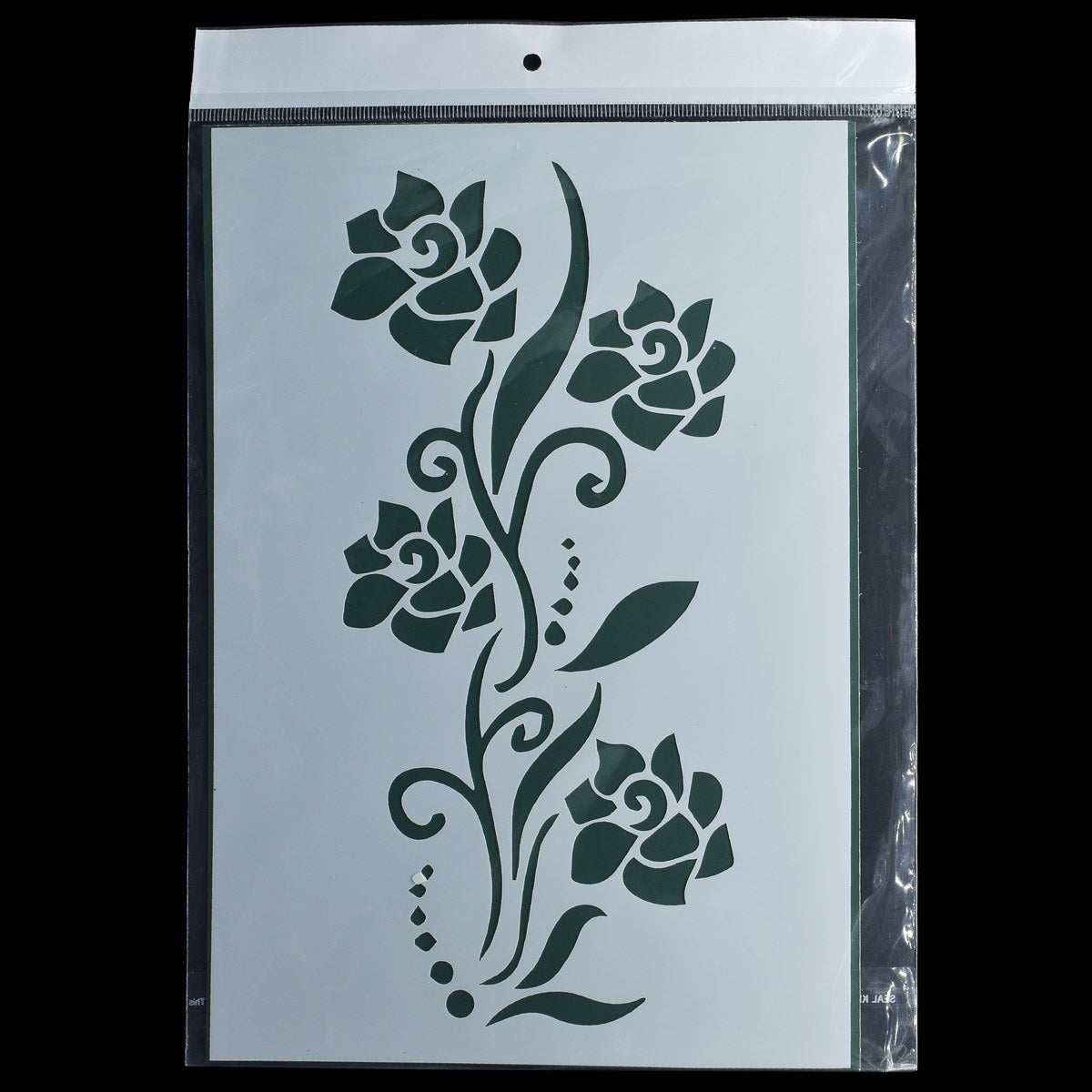 Gift To Love | Rose Flower Design Stencil | Size : A4 | Code : JSPA415