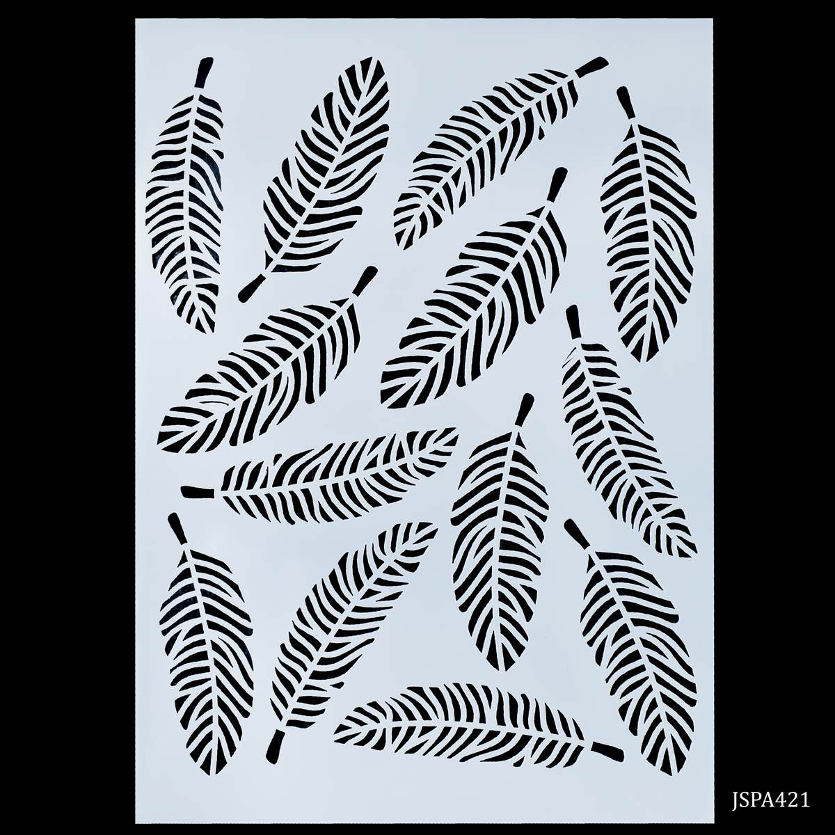 Gift To Love | Leaf Design Big Stencil | Size : A4 | Code : JSPA421