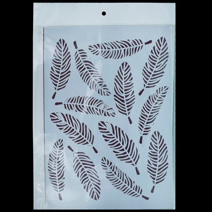 Gift To Love | Leaf Design Big Stencil | Size : A4 | Code : JSPA421