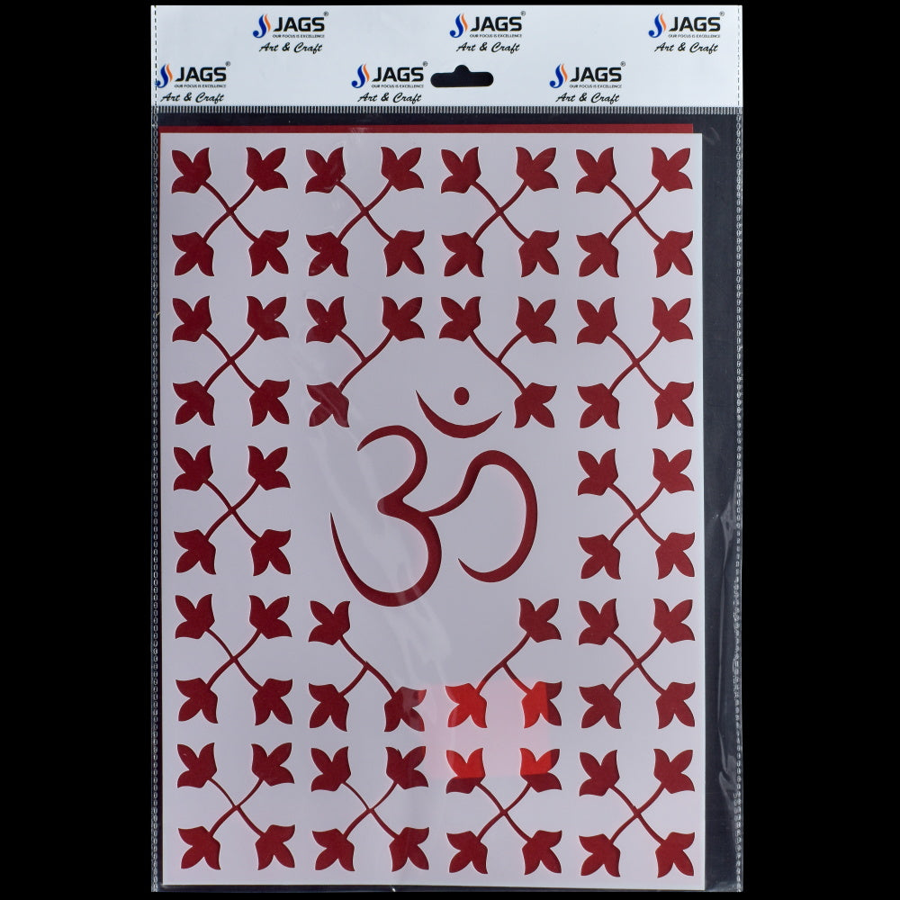 Gift To Love | Om Stencil | Size : A4 | Code : JSPA427