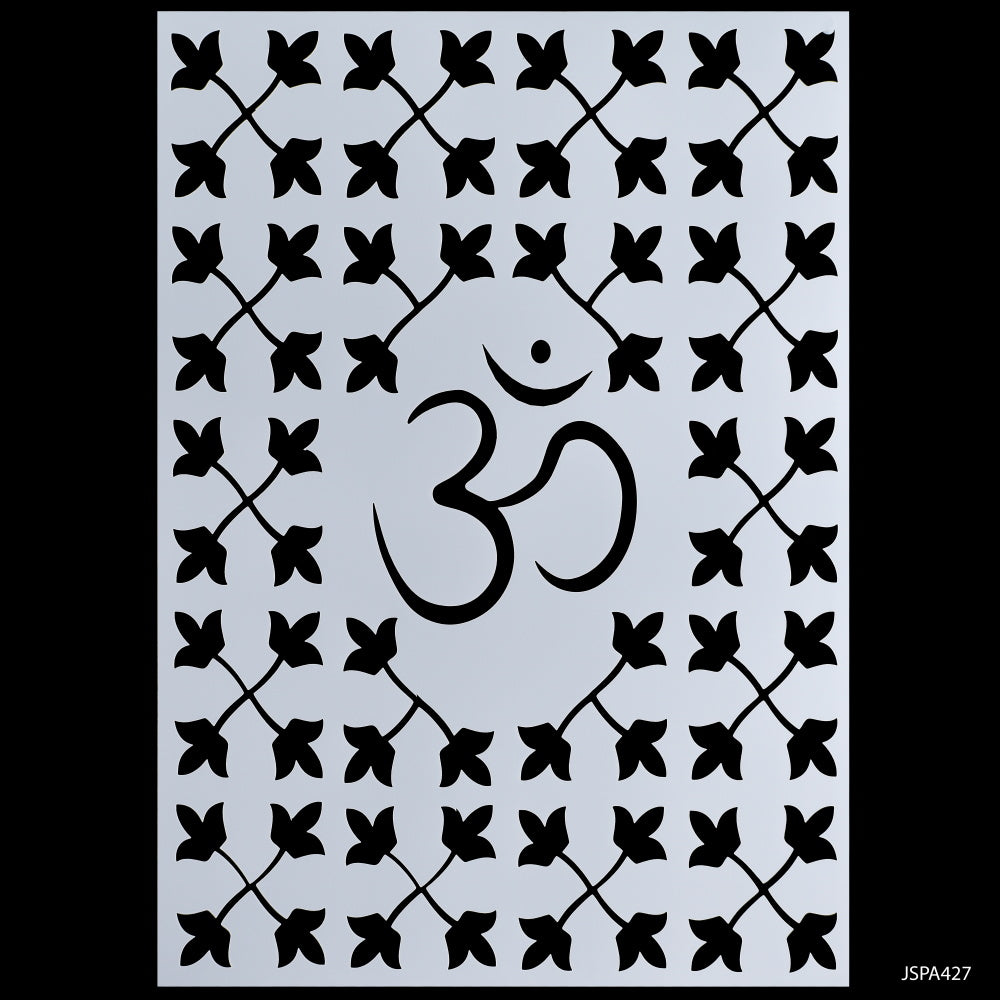 Gift To Love | Om Stencil | Size : A4 | Code : JSPA427