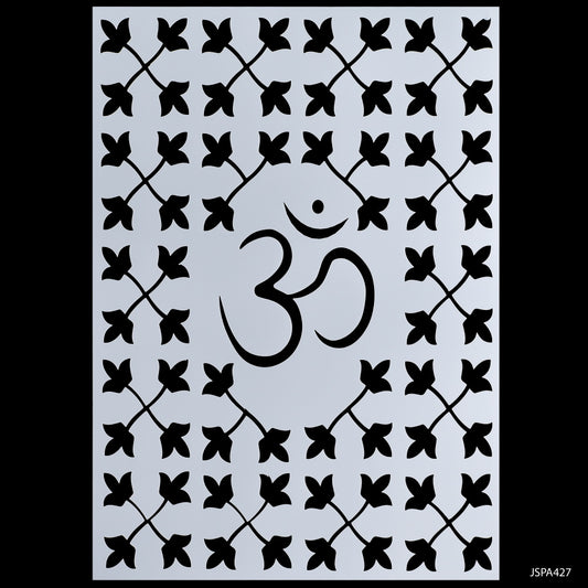 Gift To Love | Om Stencil | Size : A4 | Code : JSPA427