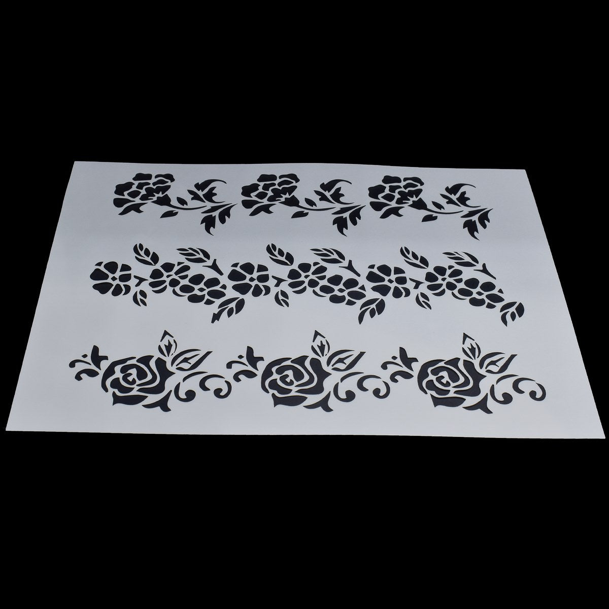 Gift To Love | Rose Flower Design Stencil | Size : A5 | Code : JSPA5-10
