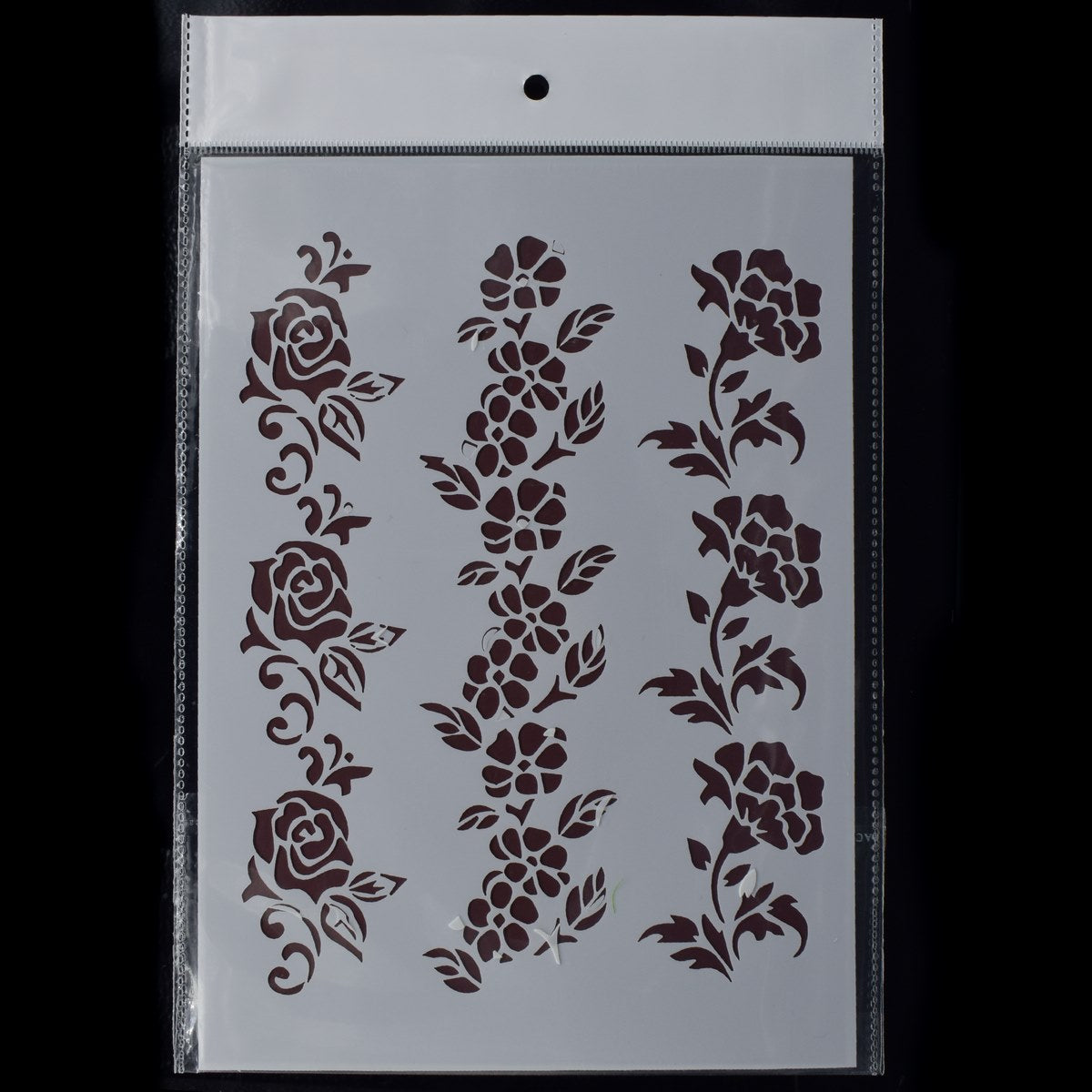 Gift To Love | Rose Flower Design Stencil | Size : A5 | Code : JSPA5-10