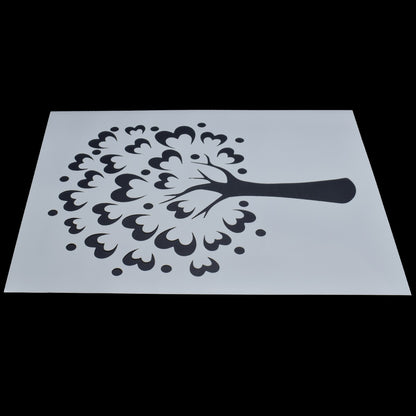 Gift To Love | Stencil Plastic Tree Design | Size : A5 | Code : JSPA5-11