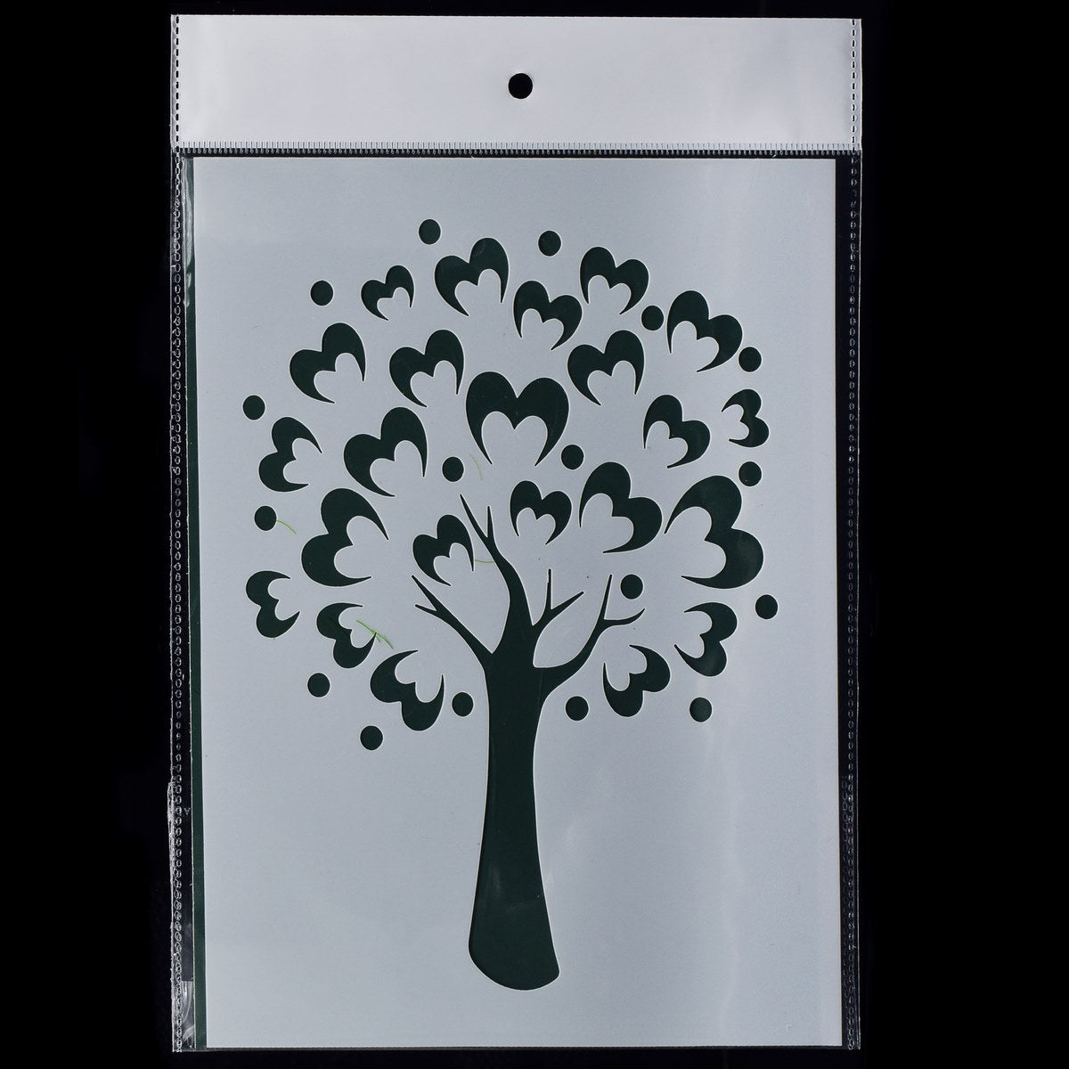 Gift To Love | Stencil Plastic Tree Design | Size : A5 | Code : JSPA5-11